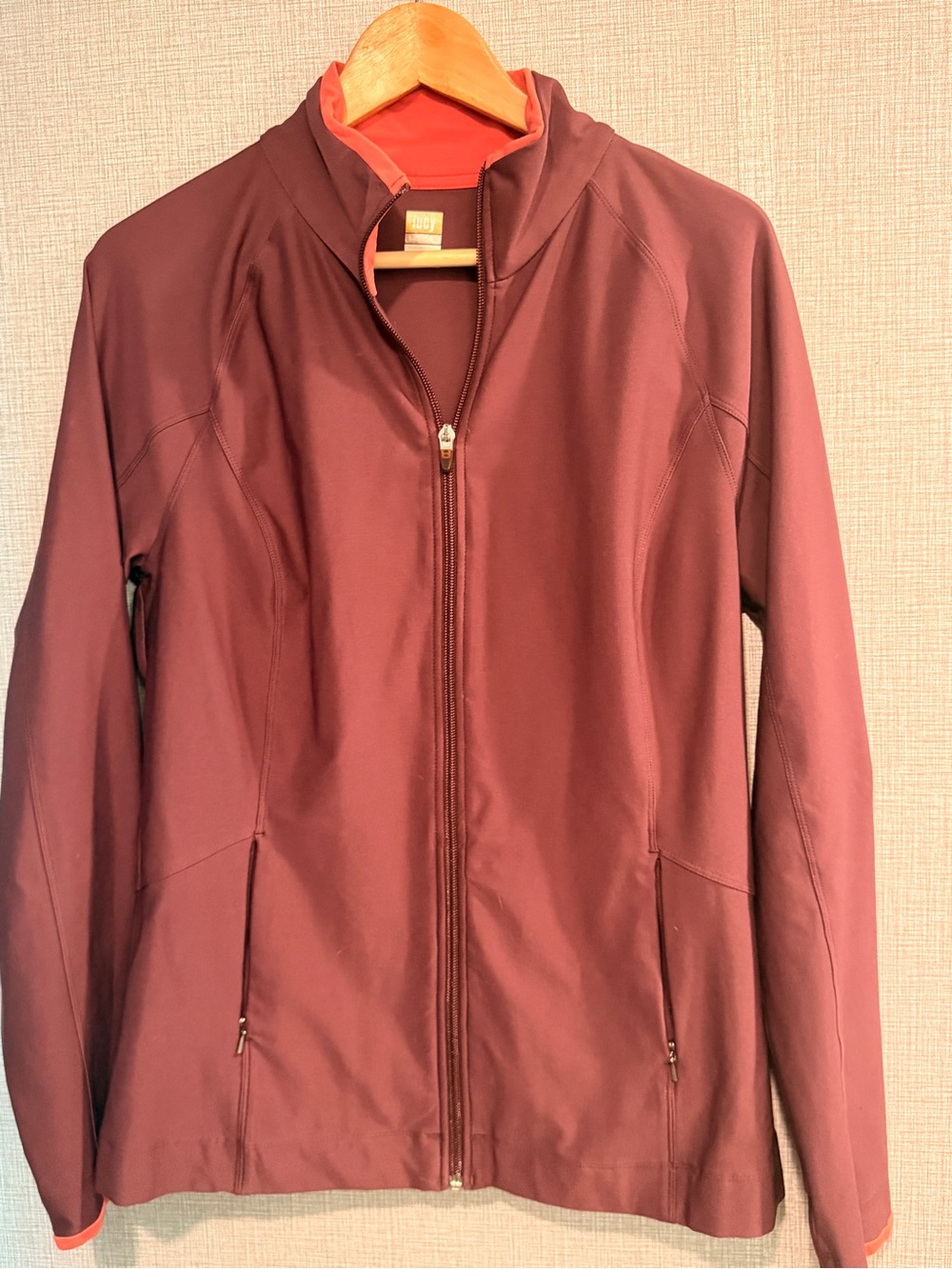 Women’s Lucy brand Zip-Front Jacket Purple and Orange Size Large